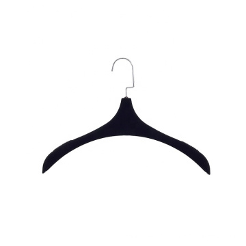 Wedding Dress Hanger Black Flocking Clothes Hangers Space Saving Hotel Coat Bridal Gown Suit Wedding Gown Display Velvet Hanger